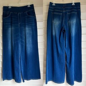 Halara Flex Denim Pants Size XL Wide Leg NWT